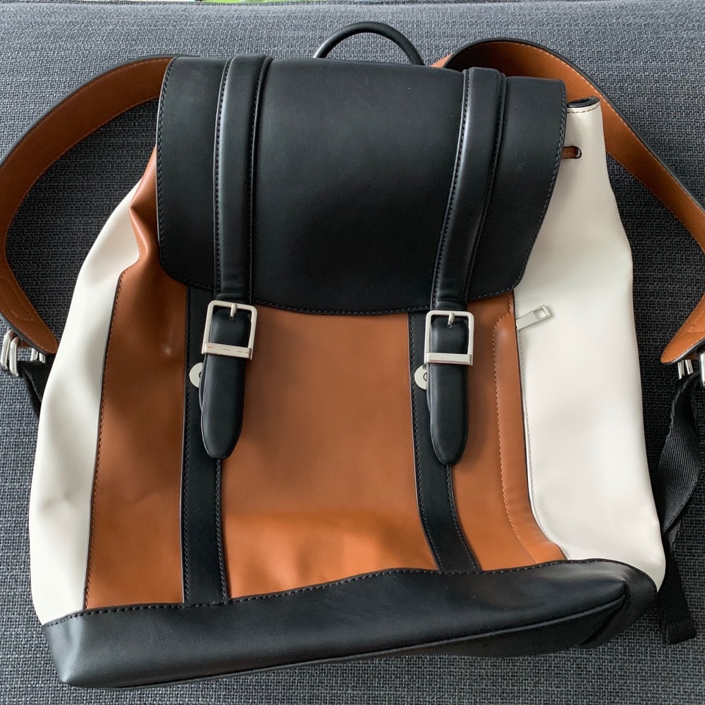 Leather backpack